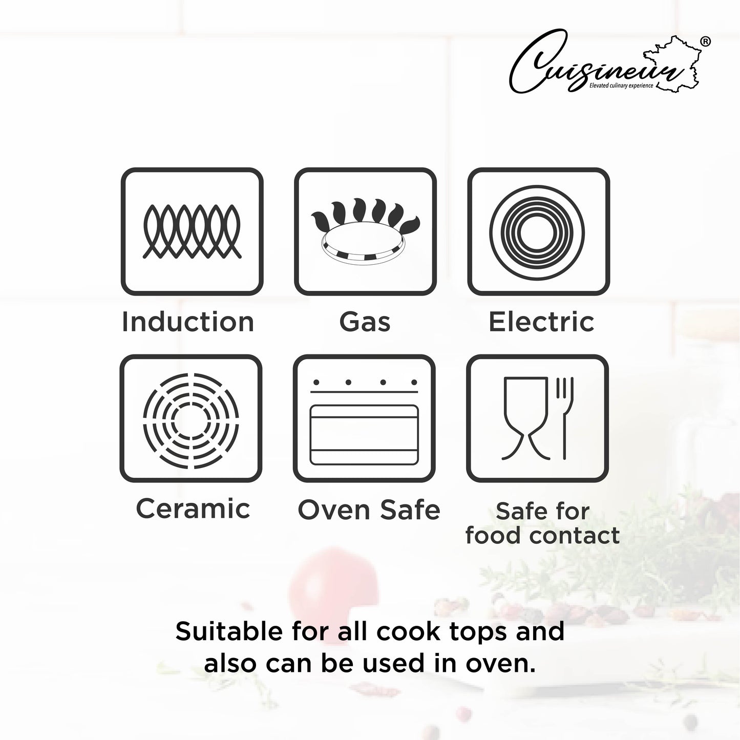 (SABAH ONLY) Aurasia Cuisineur Orange Sapphire IH Die-Cast Pots/Casserole/Cookware set (Ceramic Coating) Casserole Kitchenware free Spatula & pot Lid